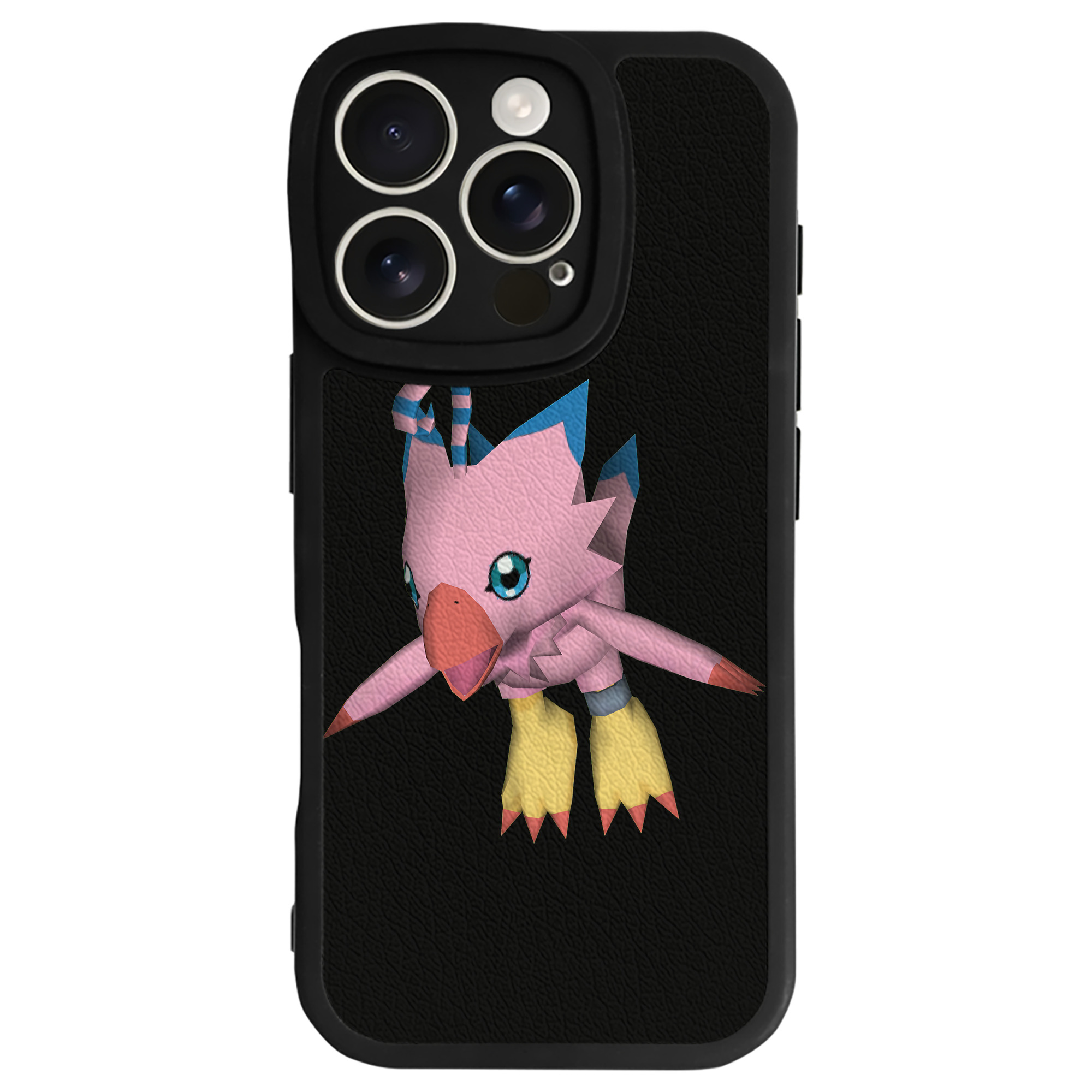 （画像用） Digimon デジタルモンスター/デジモン 【iPhone 16シリーズ対応】シリコンスマホケース（レザー調） 材質：シリコン